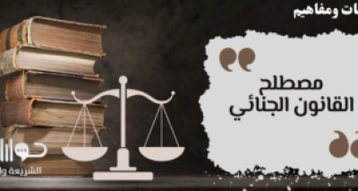 مصطلح القانون الجنائي